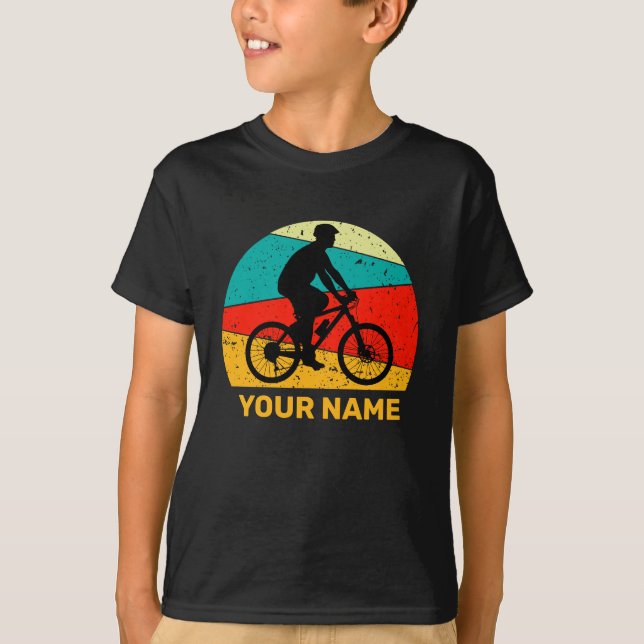 T-shirt Ajouter un nom ou un autre texte Moderne Sunset Bi (Devant)