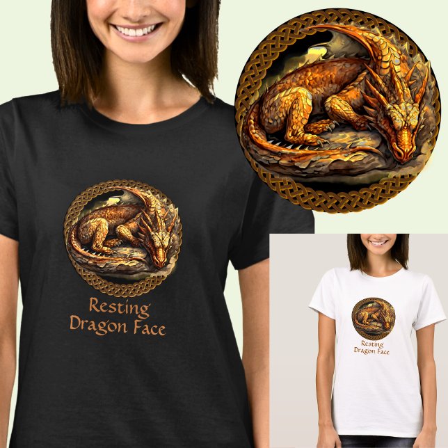 T-shirt Ajouter un nom Repose du dragon Brown (Créateur téléchargé)