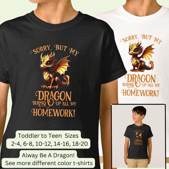 T-shirt Ajouter Un Nom Texte - Dragon Brûlé À La Maison (Créateur téléchargé)