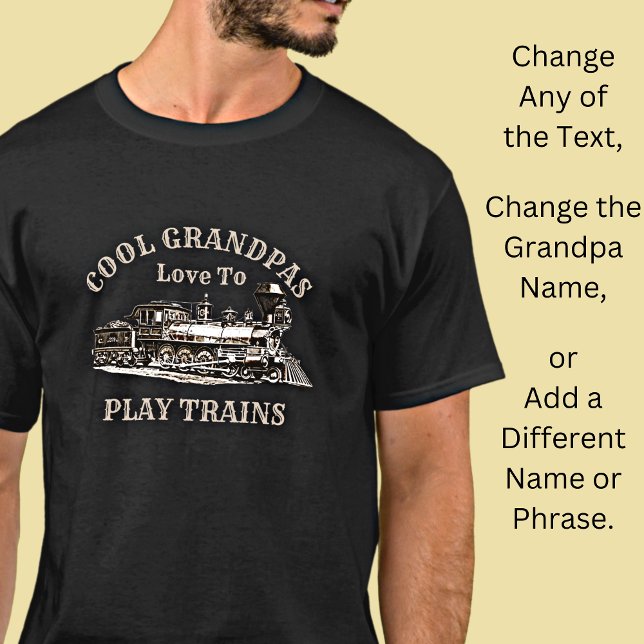 T-shirt Ajouter Un Nom Texte - Grandpas Cool Aimant Jouer  (Créateur téléchargé)