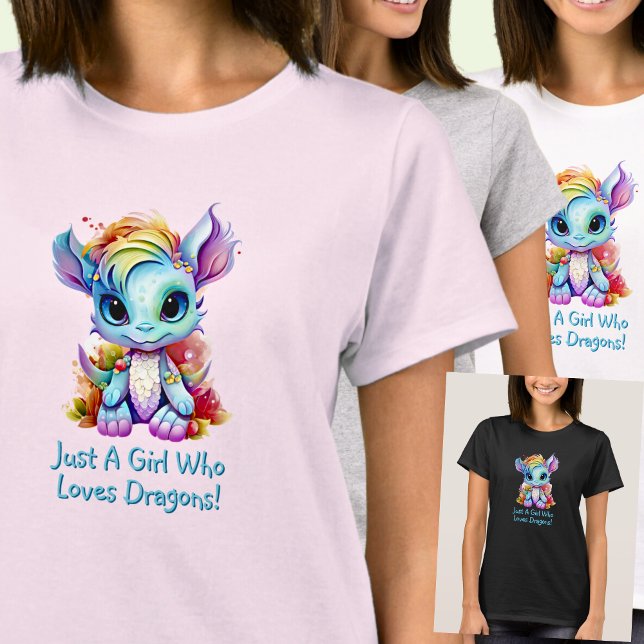 T-shirt Ajouter un nom Texte - Juste une fille qui aime le (Créateur téléchargé)