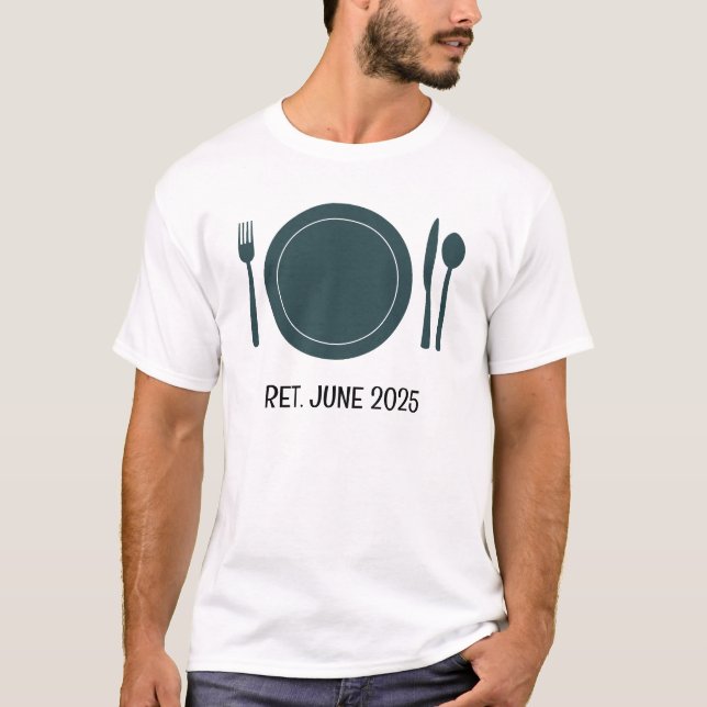 T-shirt Ajouter un texte photo personnalisé Waitstaff Wait (Devant)