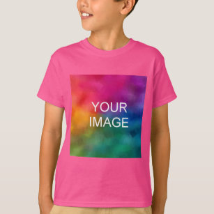 T-shirt Ajouter Votre Image Modèle photo Garçons Enfants W