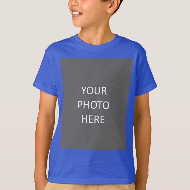 T-shirt Ajouter Votre Image Photo Logo Deep Royal (Devant)