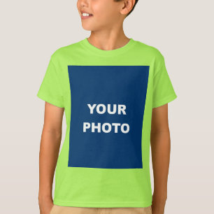 T-shirt Ajouter Votre Image Photo Logo Lime Green