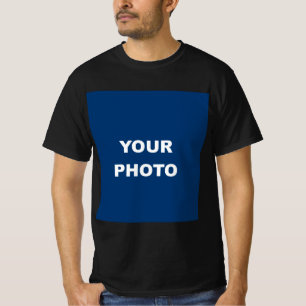 T-shirt Ajouter votre image photo logo noir