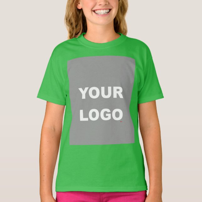 T-shirt Ajouter votre image Photo Logo Shamrock Vert (Devant)