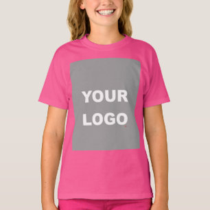 T-shirt Ajouter Votre Image Photo Logo Wow Rose