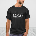 T-shirt Ajouter votre logo commercial Rectangle Simple Min<br><div class="desc">Ce t-shirt élégant serait parfait pour un usage personnel ou professionnel. Ajoutez facilement votre propre logo en cliquant sur l'option "personnaliser".</div>