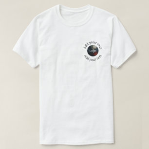 T-shirt ajouter votre logo en double texte