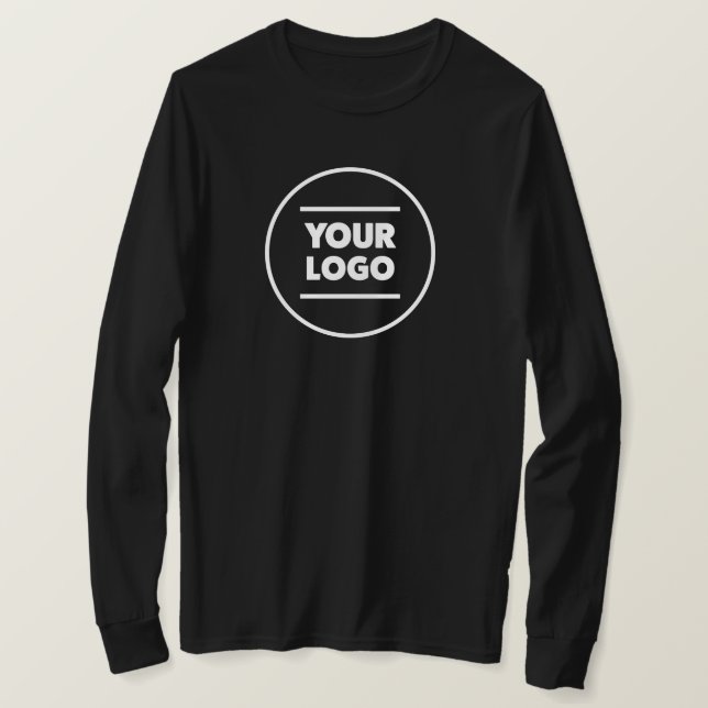 T-shirt Ajouter votre logo (noir et blanc) (Design devant)