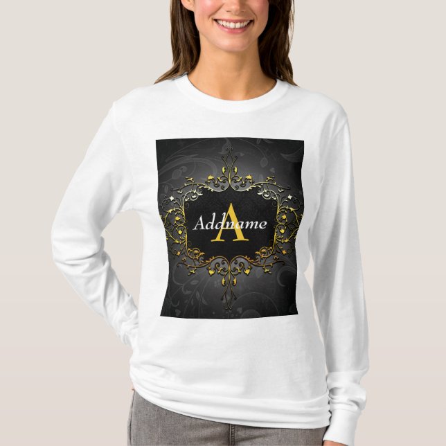 T-shirt Ajouter votre nom et votre initiale (Devant)