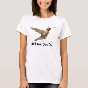 T-shirt Ajouter votre propre colibri de texte