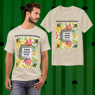 T-shirt Ajouter Votre Propre Image Image Image Texte Ici P
