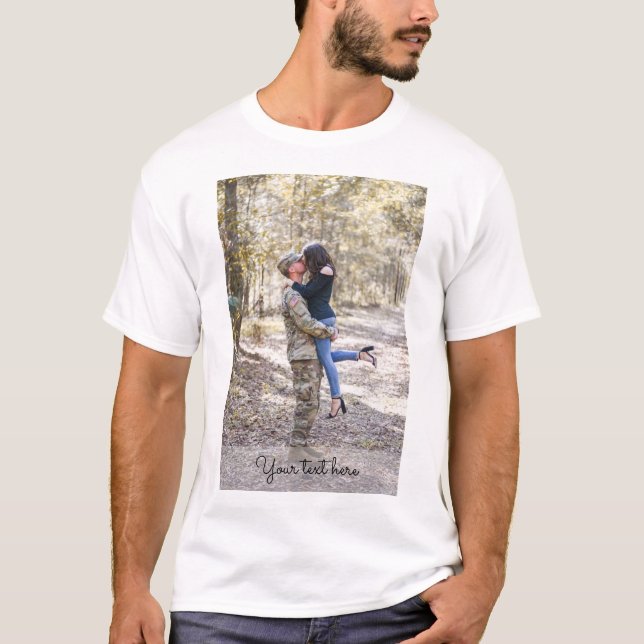 T-shirt Ajouter votre propre photo personnalisée (Devant)