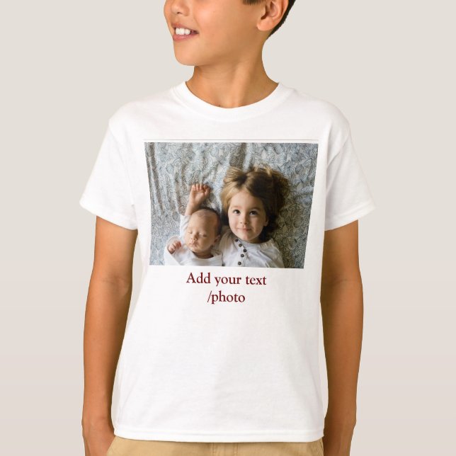 T-SHIRT AJOUTER VOTRE TEXTE PHOTO NOËL T (Devant)