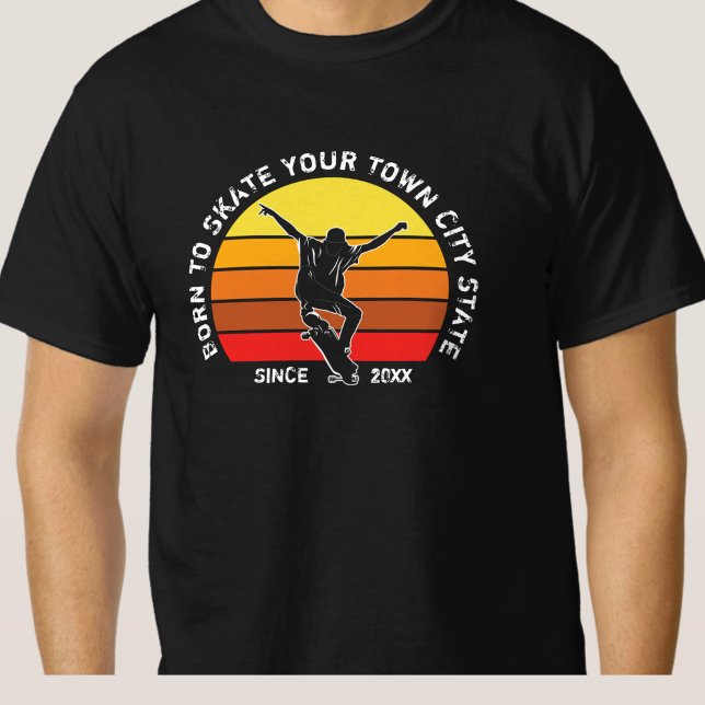 T-shirt Ajouter Votre Ville Ville Ville État Année Texte - (Créateur téléchargé)