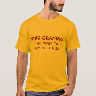 T-shirt Ajoutez les noms de grandkids au grand-papa