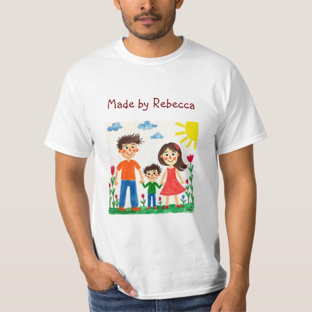 T-shirt Ajoutez l'oeuvre de votre enfant à cette Mug de ca (Devant)