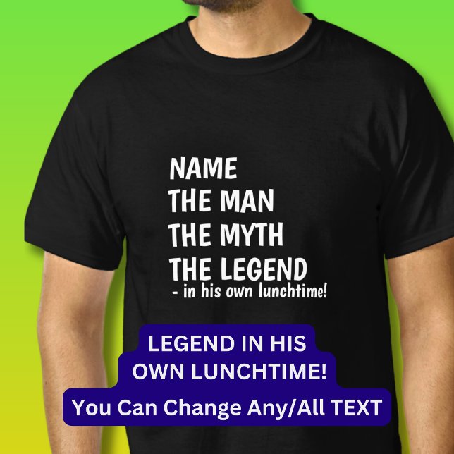T-shirt Ajoutez Nom MAN MYTH LEGEND dans son propre déjeun (Créateur téléchargé)
