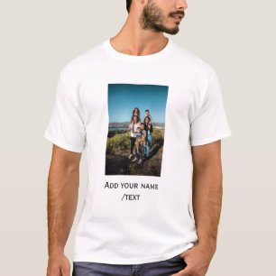 T-shirt ajoutez simplement votre texte de photo famille va
