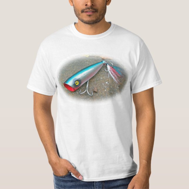 T-shirt AJS Saltwater Lure Popper Blue Dragon Objets (Devant)