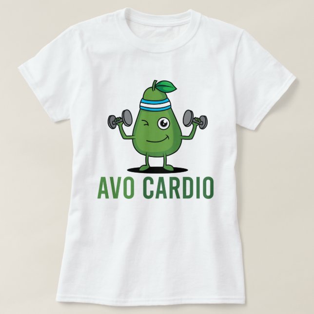 T-shirt ajusté à l'avocat (Design devant)