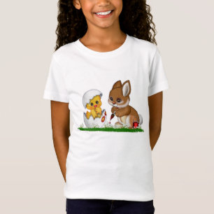 T-shirt ajusté Babydoll pour filles Bella