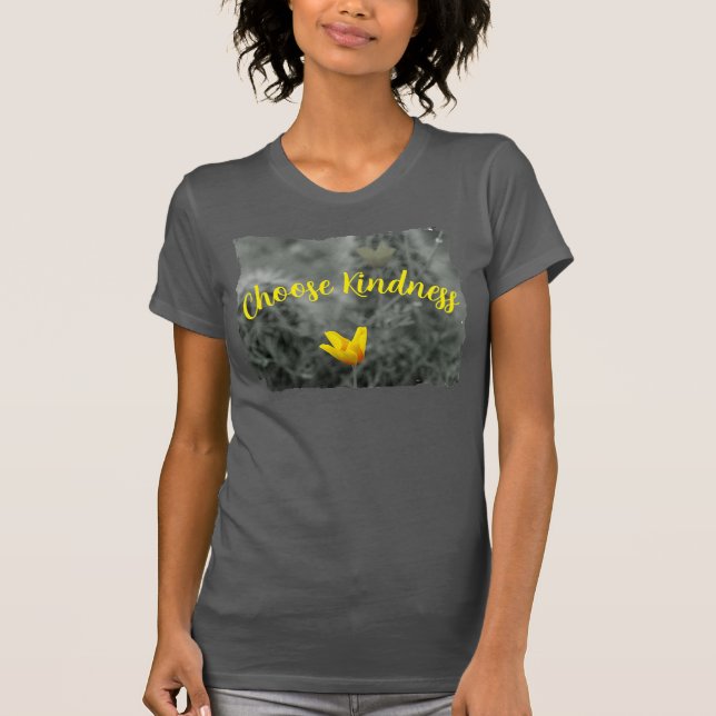 T-shirt ajusté « Choisissez la gentillesse » (Devant)