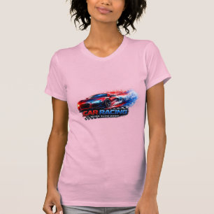 T-shirt ajusté de voiture de course pour femmes –