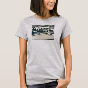 T-shirt Ajusté Tee avec l'impression Blodgett House des an