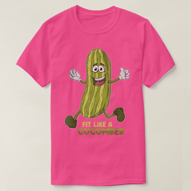 T-shirt Ajuster comme un cornichon concombre cornichon hum (Design devant)