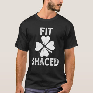 T-shirt Ajuster Shaced Shamrock irlandais Saint Patricks D