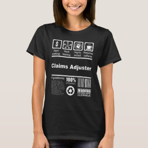 T-shirt Ajusteur des allégations Faits nutritionnels pour