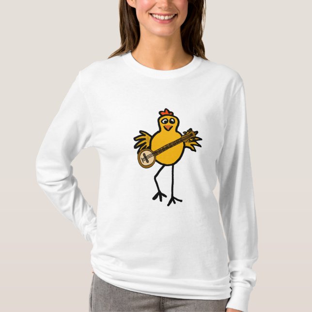 T-shirt AK- banjo jouant la chemise de poulet (Devant)