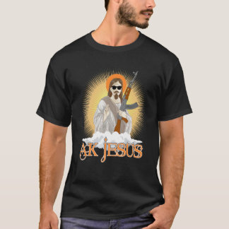 T-shirt AK Jésus porte des lunettes de soleil Bright Cloud