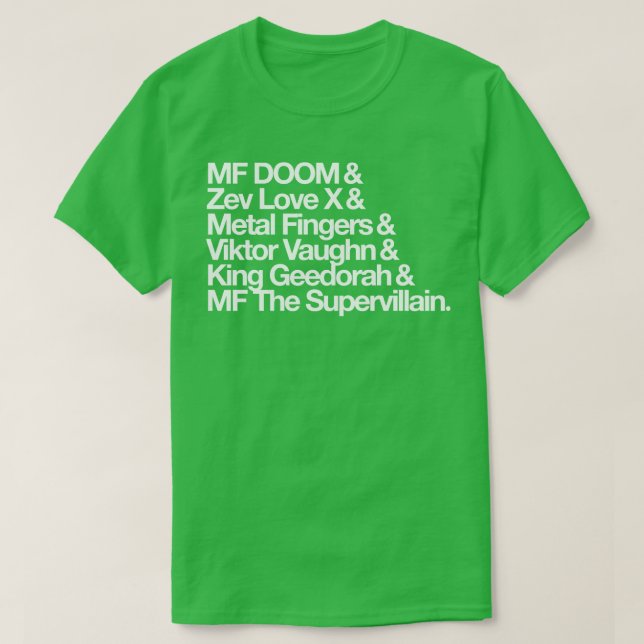 T-SHIRT AKA MF DOOM (Design devant)