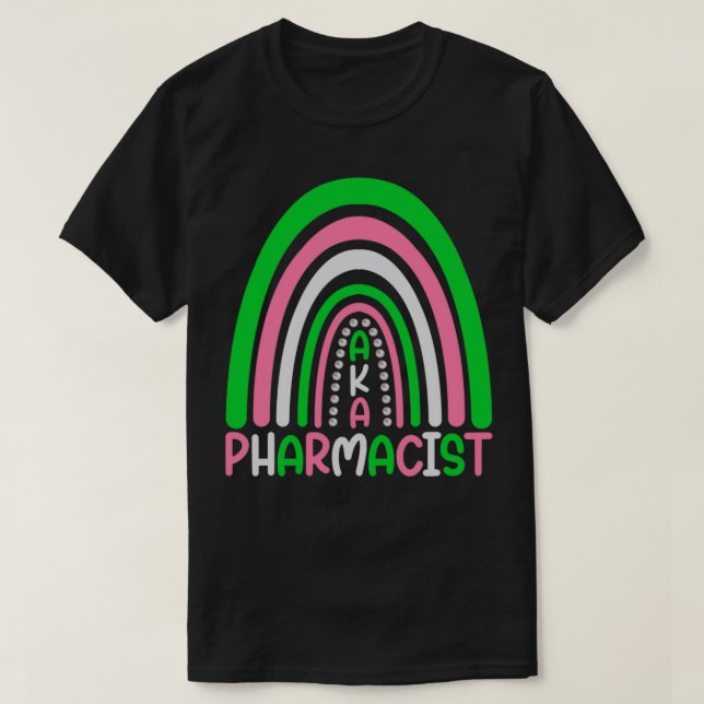 T-shirt AKA Pharmacist Aka Paraphernalia Alpha Kappa Soror (Design devant)