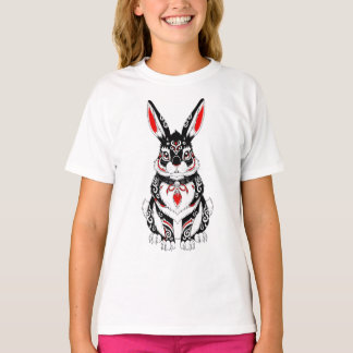 T-shirt Akai Yokai Rabbit – Japanese Spirit Guardian in B