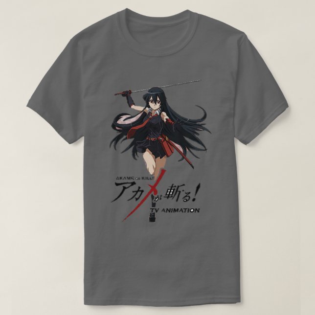 T-shirt Akame ga tue l'épée des yeux rouges (Design devant)
