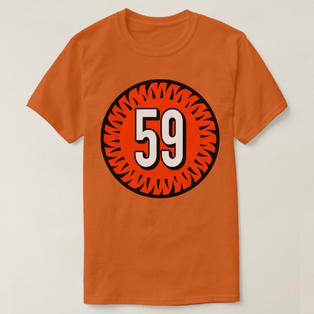 T-shirt Akeem DavisGaither Numéro 59 Jersey Cincinnati Ben (Design devant)