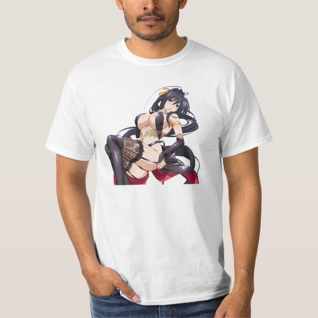 T-shirt Akeno Himejima - Lycée Dxd (Devant)