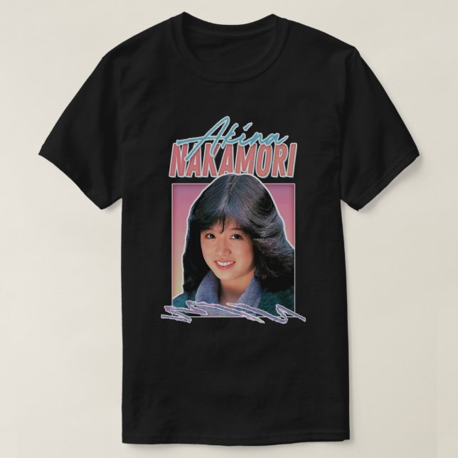 T-shirt Akina Nakamori Retro Style J Pop Music Design (Design devant)