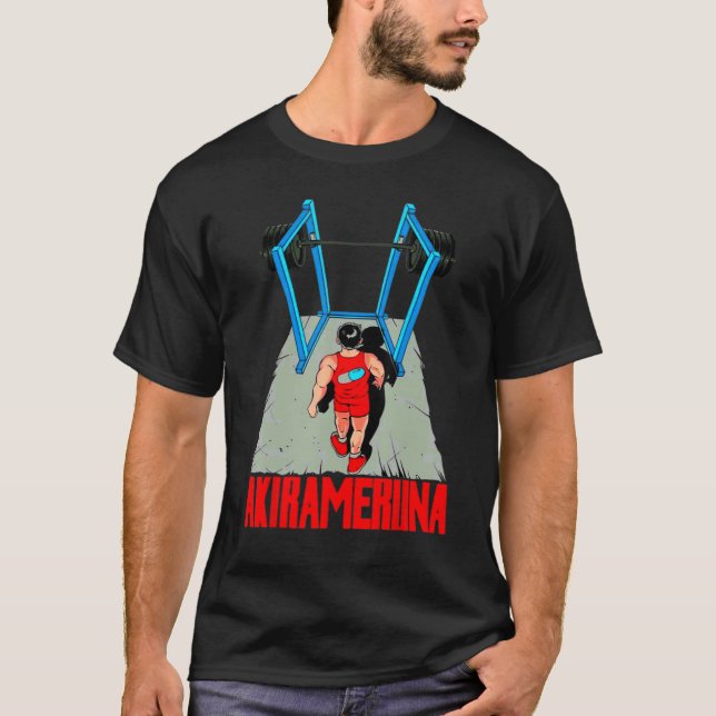 T-shirt Akirameruna Gym Musclette de musculation (Devant)