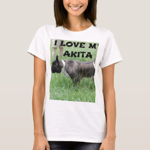 T-shirt akita argent noir superposition plein d'amour w ph