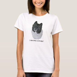 T-shirt akita avec le slogan enroué hearted léger