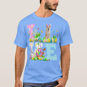 T-shirt Akita Chien Chasse aux oeufs de Pâques Amour amusa