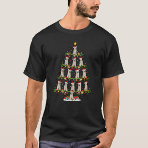 T-shirt Akita Chien Xmas Père Noël Akita Arbre de Noël