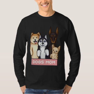T-shirt Akita Husky Doberman Et Chihuahua Se Trouvent Sur 