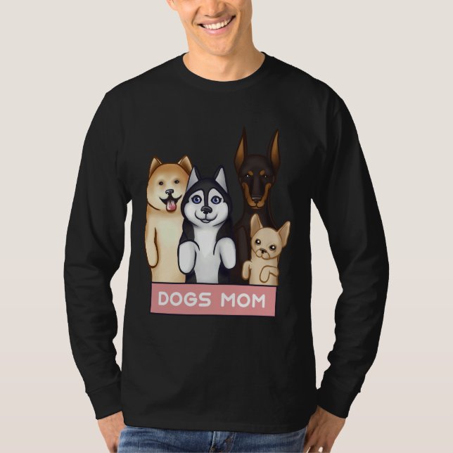 T-shirt Akita Husky Doberman Et Chihuahua Se Trouvent Sur  (Devant)